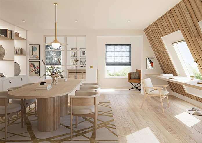 Novara Voile, Pebble Grey - Roman Blind - Image 8